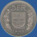 Увеличить 5 франков Швейцарии